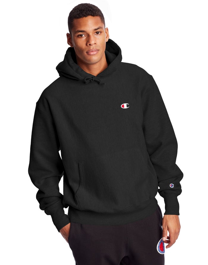 Champion Reverse Weave C Logo Hoodie Heren - Zwart - Belgie 8470HZNRT